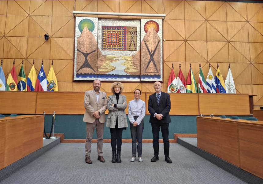 Silvia Barona i Carlos Esplugues en la seua visita a l'Equador
