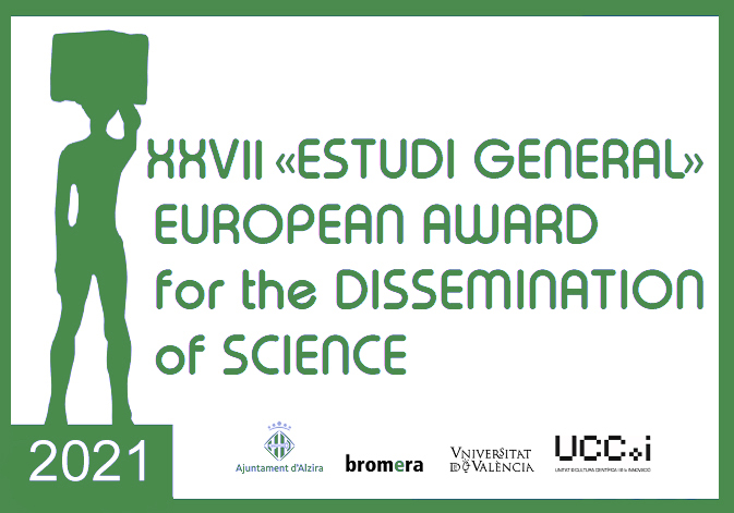 poster of the XXVII «Estudi General» European Award for the Dissemination of Science.
