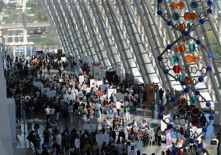 Edición de la feria-concurso Experimenta del año 2023, celebrada en el Museu de les Ciències de València.