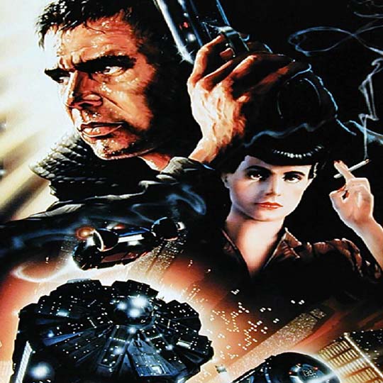 Detail of the poster. A woman and a man