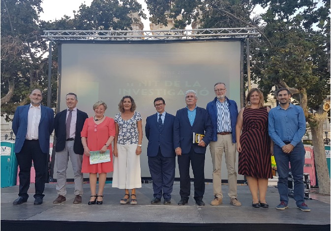 Inauguración de 'Viu la plaça de la ciència', este viernes por la tarde.