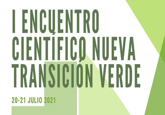 imagen del cartel del primer encuentro cientifico de la nueva transición verde
