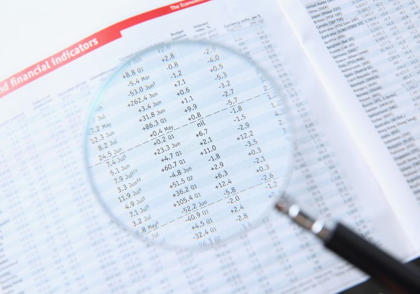 Página con datos y lupa