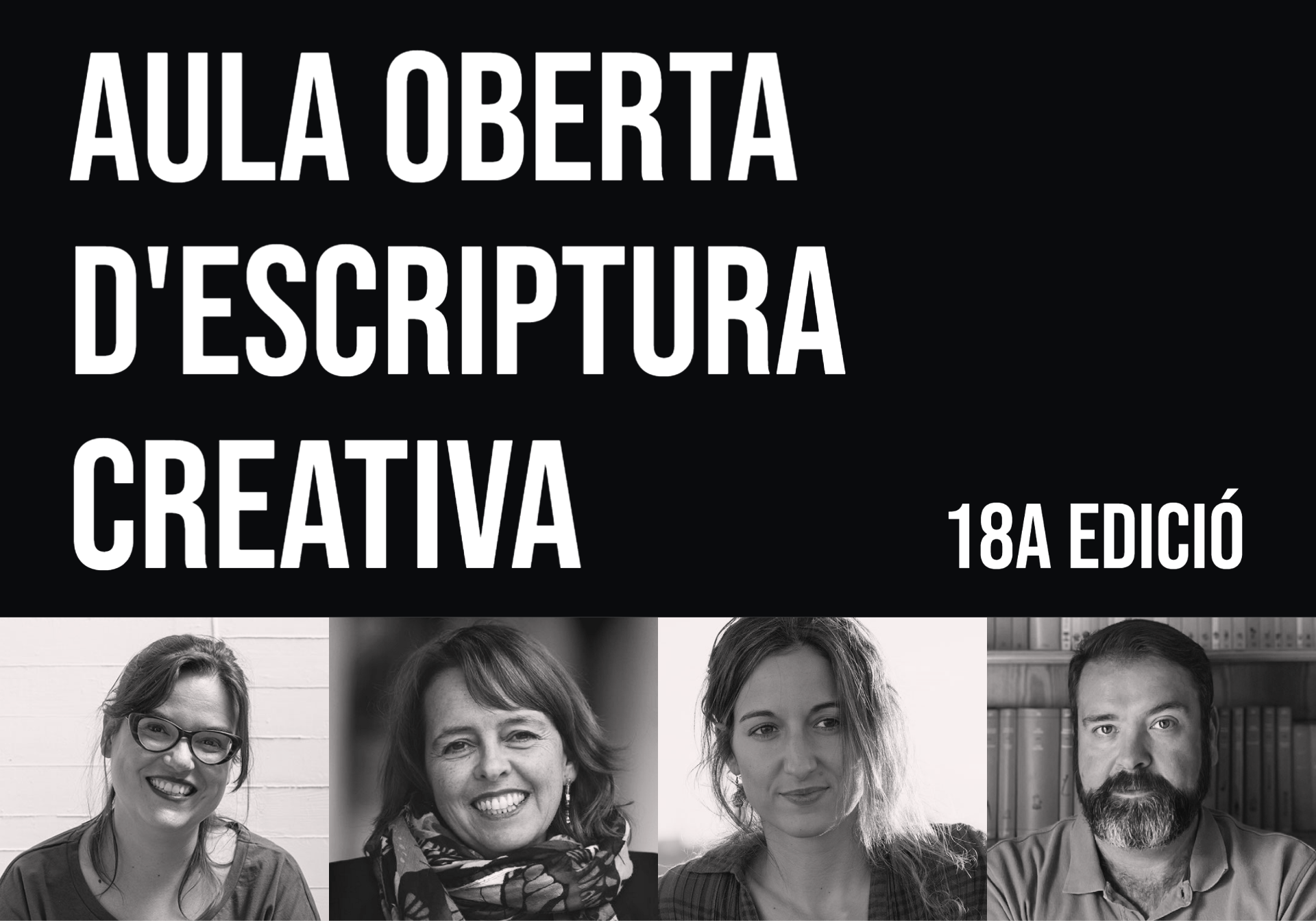 Fotografías del profesorado de los talleres de Aula abierta 2023