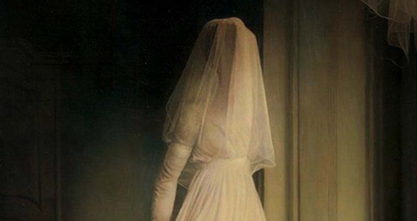 A woman with a veil