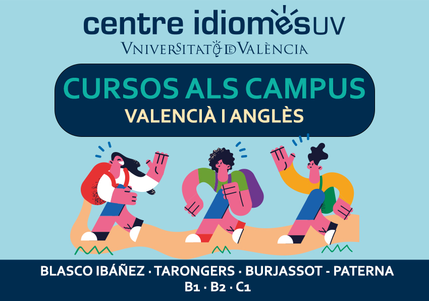Imatge gràfica dels Cursos als Campus de la UV.