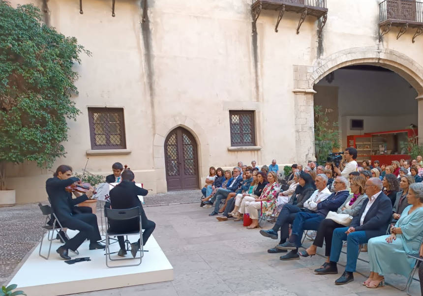 Concierto de Primavera de Gandia, por Turquesa String Quartet en el Patio de Armas del Palacio Ducal.