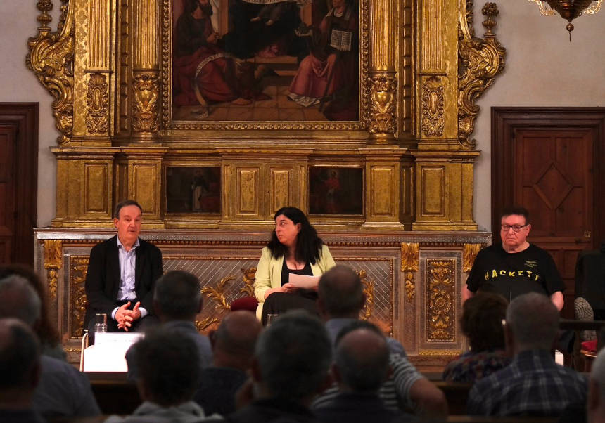 D'esquerra a dreta: José Manuel Almerich, Ester Alba i Manuel Molins.