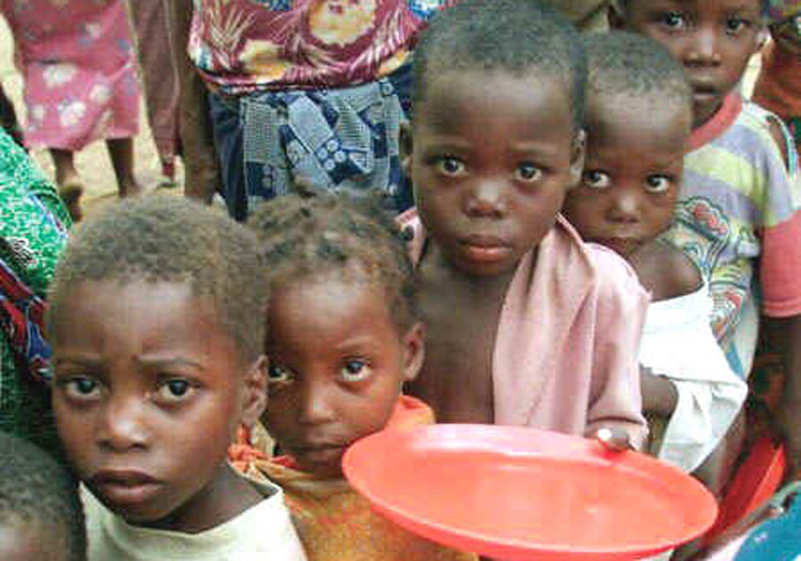 Imatge d'arxiu d'una fam a Àfrica.