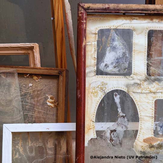 Image of photographs in poor condition