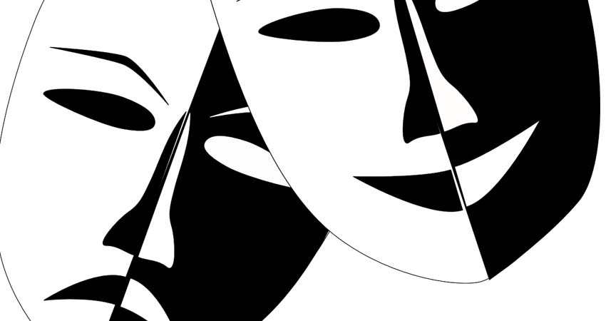 Comedy and tragedy mask