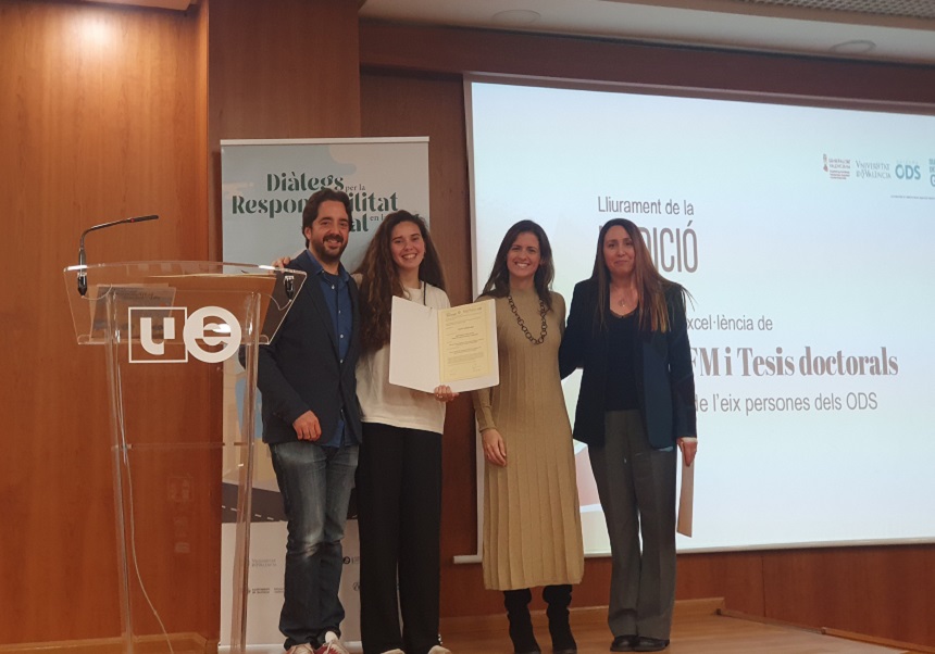 Momento durante la entrega de los premios.