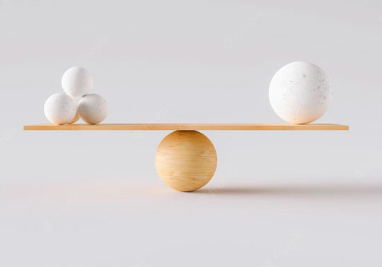 Wooden balance