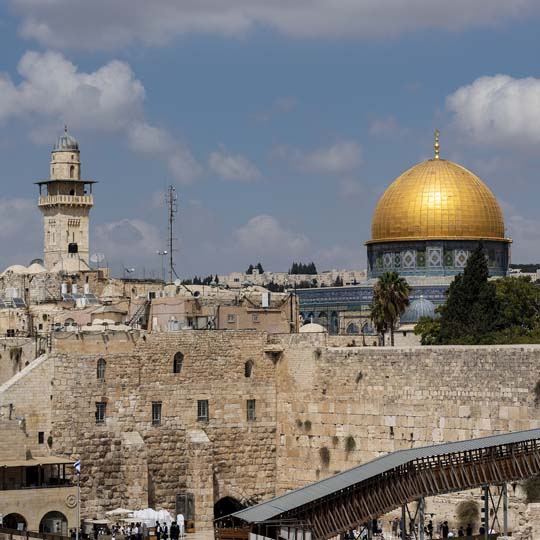 Muro de los Lamentos, restos del Templo de Jerusalén