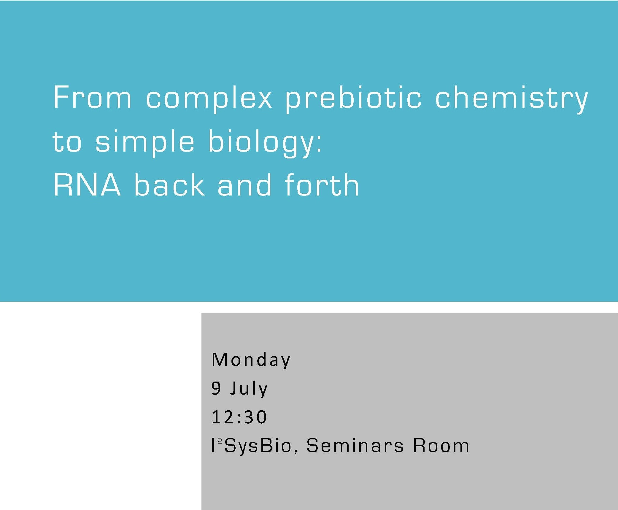From complex prebiotic chemistry to simple biology: RNA back and forth
