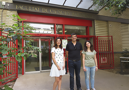 Esther Castillo, Marta Pérez i Juan Nàcher, autores i autor de l’estudi.