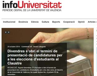 Portada d'InfoUniversitat.