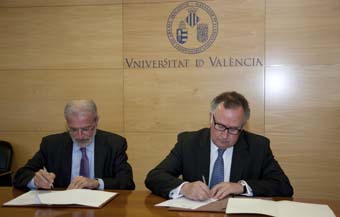 D'esquerra a dreta, Esteban Morcillo i Felipe Guardiola.