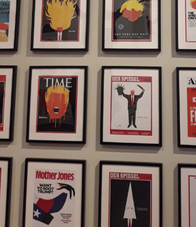 Cuadros de portadas del Time