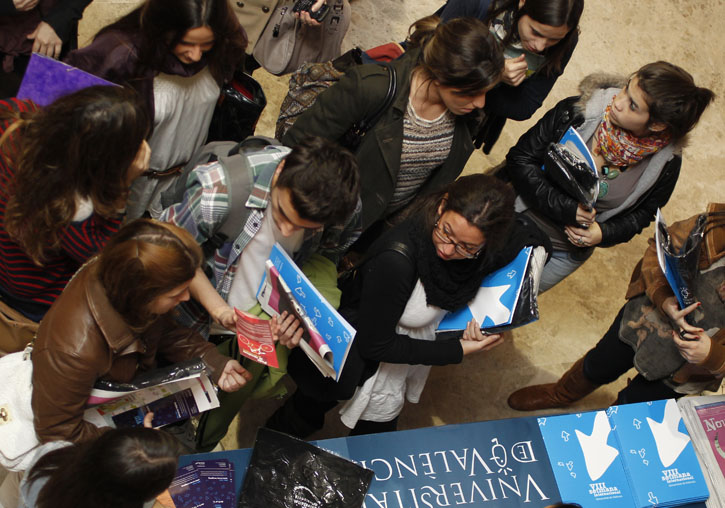 International students during the informative session.