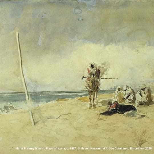 Pintura de gent en la platja