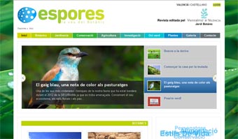 Journal 'Espores. La veu del Botànic'.