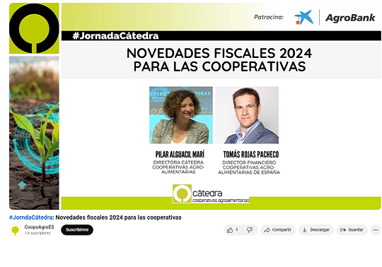 Fotograma del vídeo: Novetats fiscals 2024 per a les cooperatives