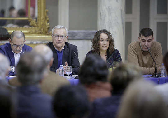 Emilio Sales, Joan Ribó, Glòria Tello, Francisco Fuster.