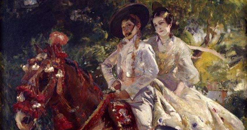 Detail of Sorolla's painting Grupa valenciana (Valencian Rump)