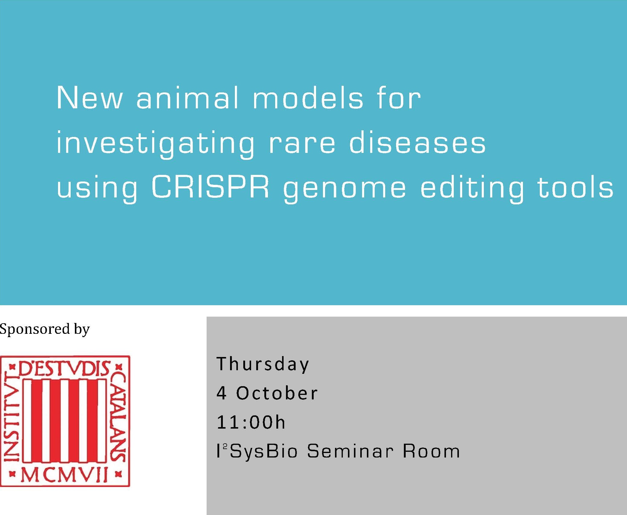 New animal models for investigating rare diseases using CRISPR genome editing tools