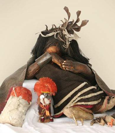 Boy of Cerro El Plomo and his grave goods