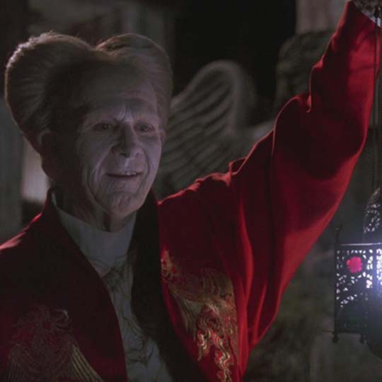 A man with a lantern