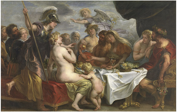 Jacques Jordaens, Las bodas de Tetis y Peleo