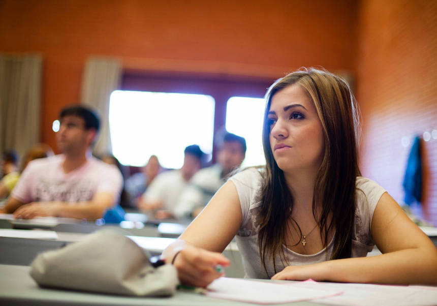 Detalle de estudiantes de la Universitat de València.