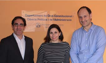 Óscar Barberà, Astrid Barrio i Juan Rodríguez Teruel.