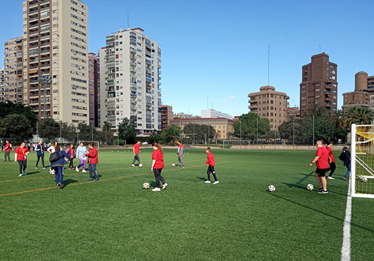 Estudiantat participant en els Jocs Esportius Adaptats. Foto: GVA Educació