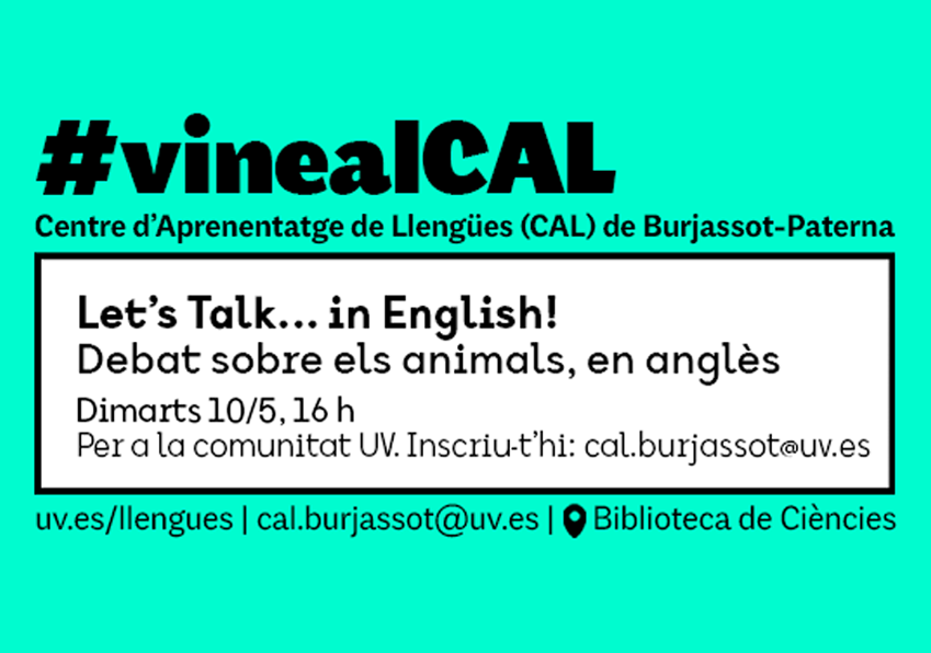 Let's Talk... in English! Debats en anglès al CAL de Burjassot-Paterna