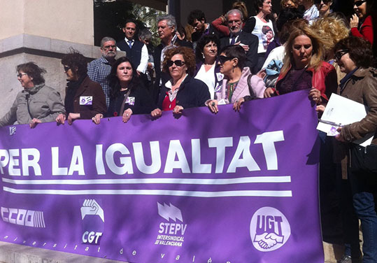 Imatge d'arxiu d'un acte reivindicatiu per la igualtat