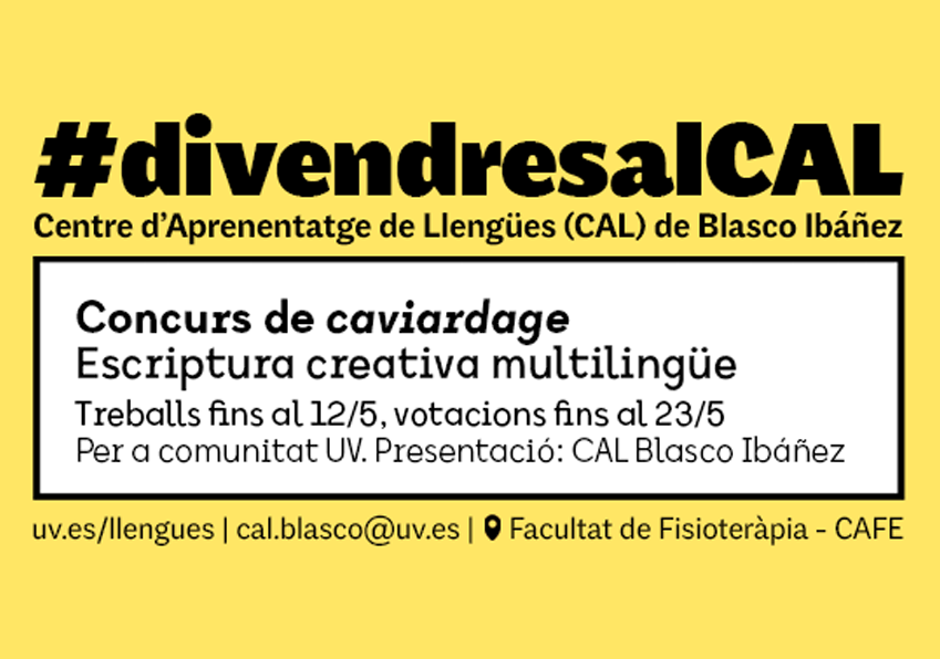 'Caviardage' competition at the Blasco Ibáñez Language Learning Centre