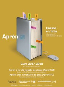 Cartel cursos en línea Aprèn