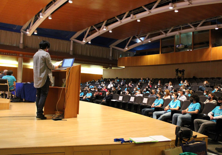 Estudiantado premiado en la Feria Experimenta 2021.