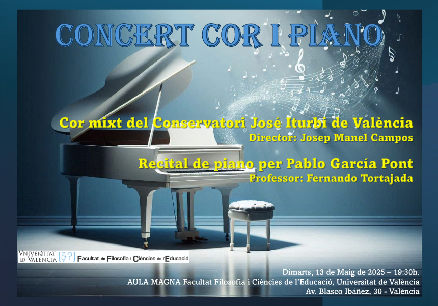 Cartell del concert de cor i piano