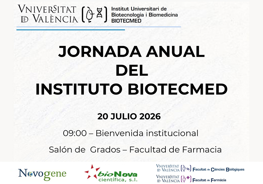 El Instituto BIOTECMED celebra su Jornada Anual 2026 con una programación centrada en la investigación en biotecnología y la industria agroalimentaria