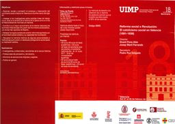 Premios de asistencia al seminario de la UIMP, Reforma Social o Revolución: El catolicismo social en Valencia (1891-1936)