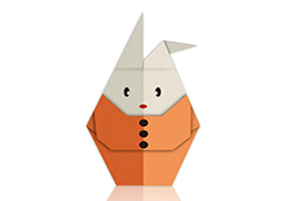 conejo de papel plegado