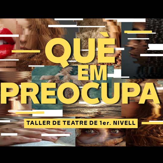 Cartell. Cares difuminades