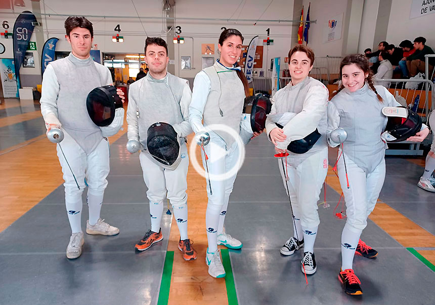 Equip d'esgrima UV