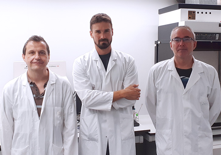 Funded project team. From left to right: Rubén Artero (project advisor), Piotr Konieczny (director) and Arturo López Castel (manager).