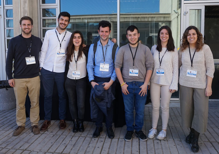 Estudiants de la Universitat guanyadors de l'International University Konica  Minolta Contest.