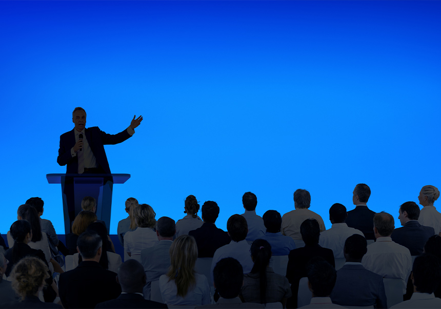 Group of people at a seminar